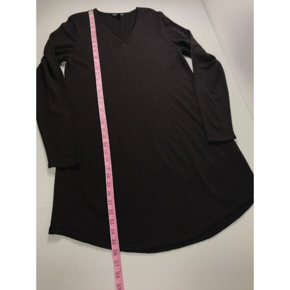 Eileen Fisher Women's M Dark Brown Wool Long Tunic Sweater Comfy Fall Winter - Picture 12 of 12